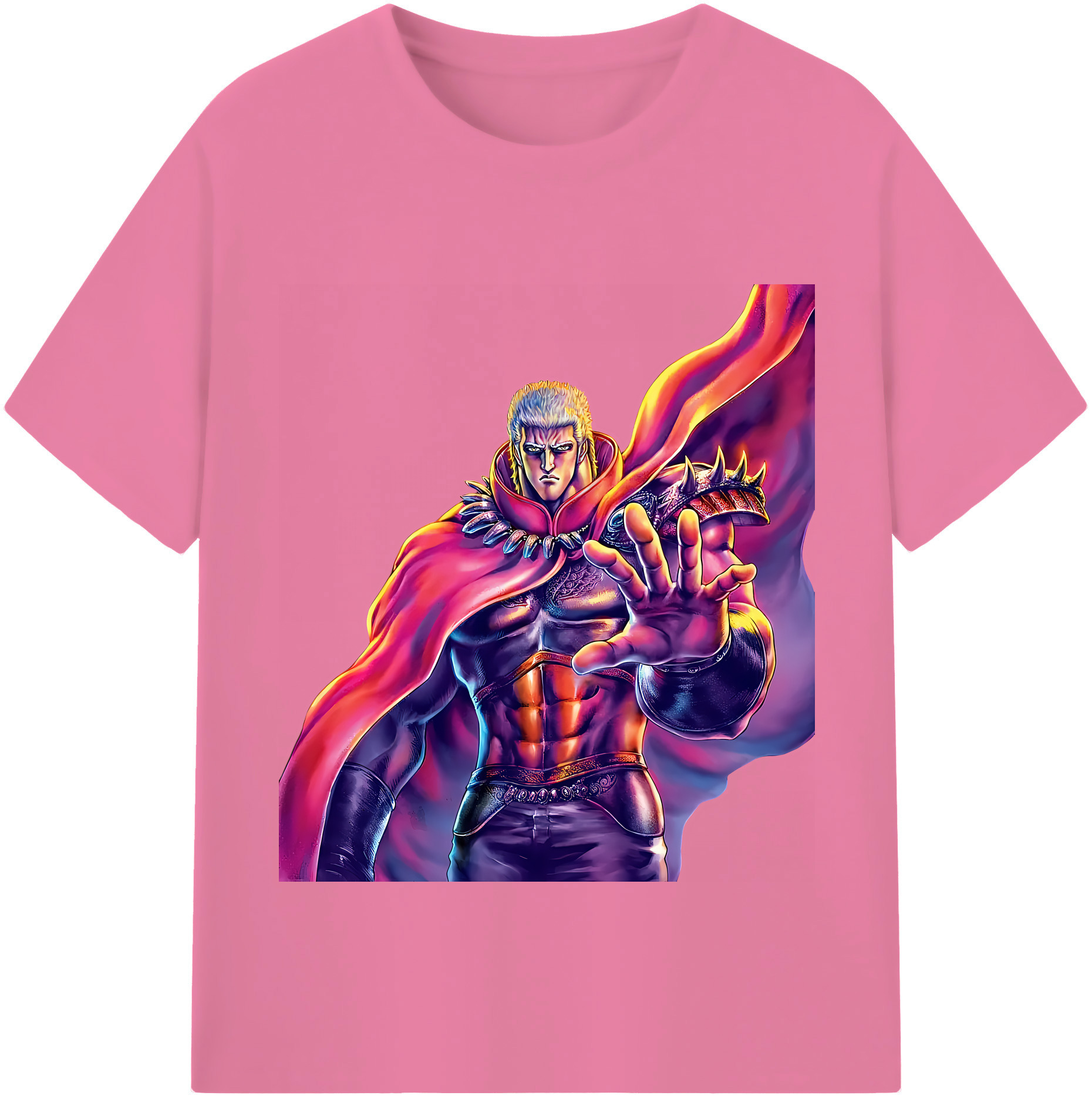 （画像用） 北斗の拳 Fist of the North Star 綿100％半袖Tシャツ（フロントプリント）